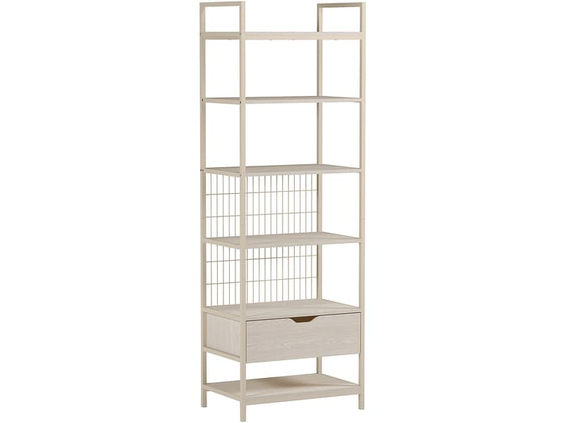 MARCKERIC Regal AMARA 60x40x179.5cm metall eiche