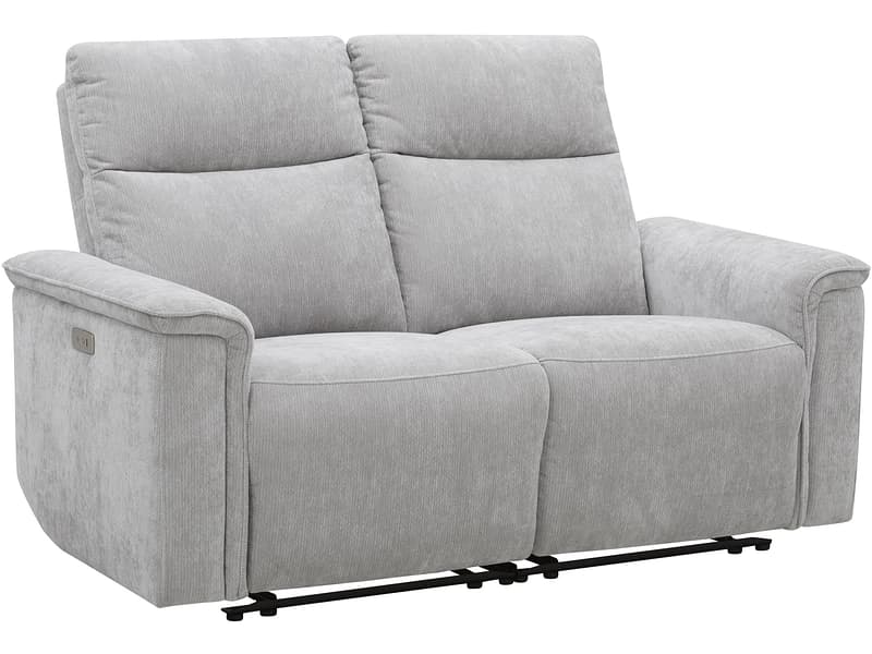 2er Sofa TREVISO Stoff grau