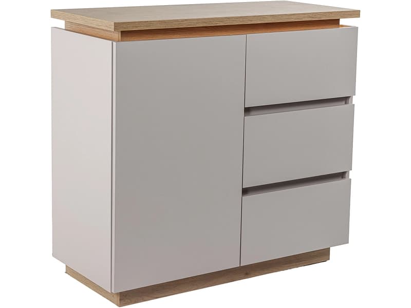 Kommode AMORE 1 Tür 3 Schubladen 40x91.6x85.5cm kaschmir eiche