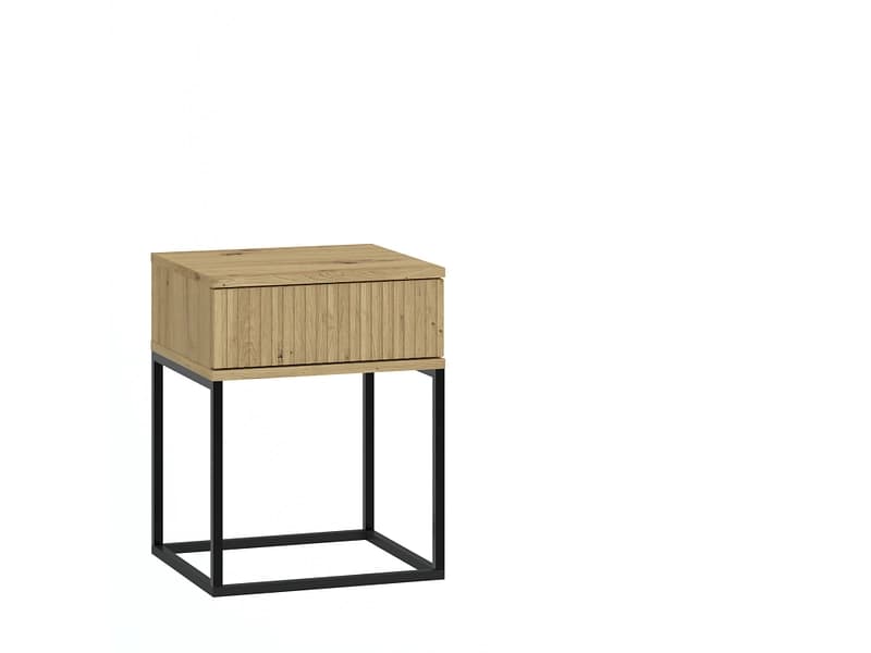 Nachttisch CADRO 1 Schublade 40x38.5x51.7cm artisan eiche matt / laminiert