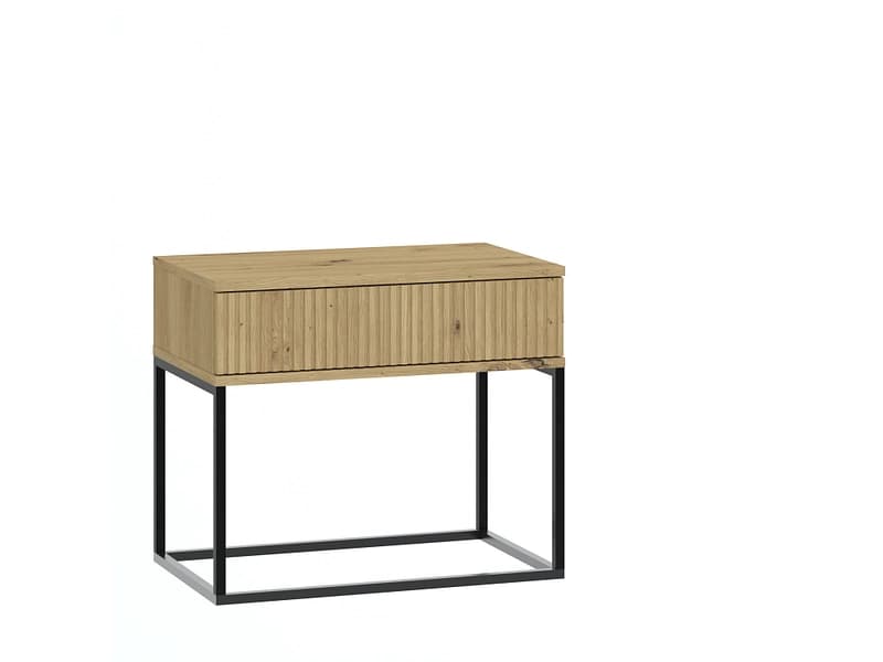Nachttisch CADRO 1 Schublade 60x38.5x51.7cm artisan eiche matt / laminiert