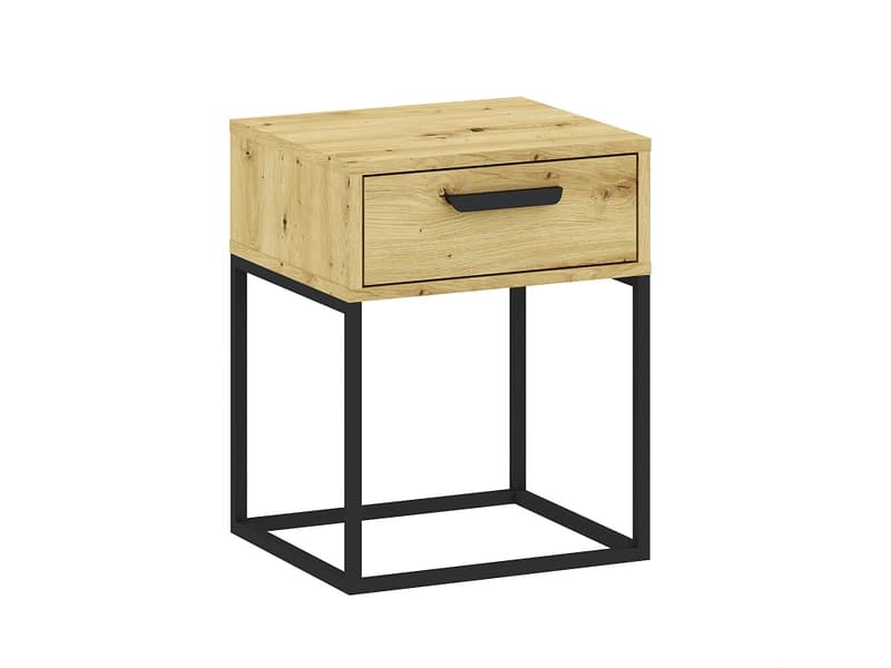 Nachttisch CADRO 1 Schublade 40x38.5x51.7cm artisan eiche matt / laminiert