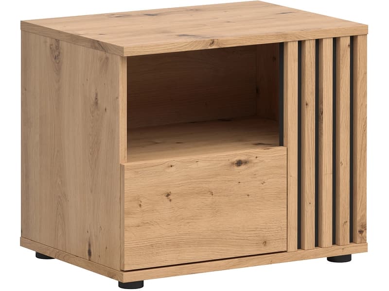Nachttisch VABRES 1 Schublade 55x40x46.5cm artisan eiche dekor