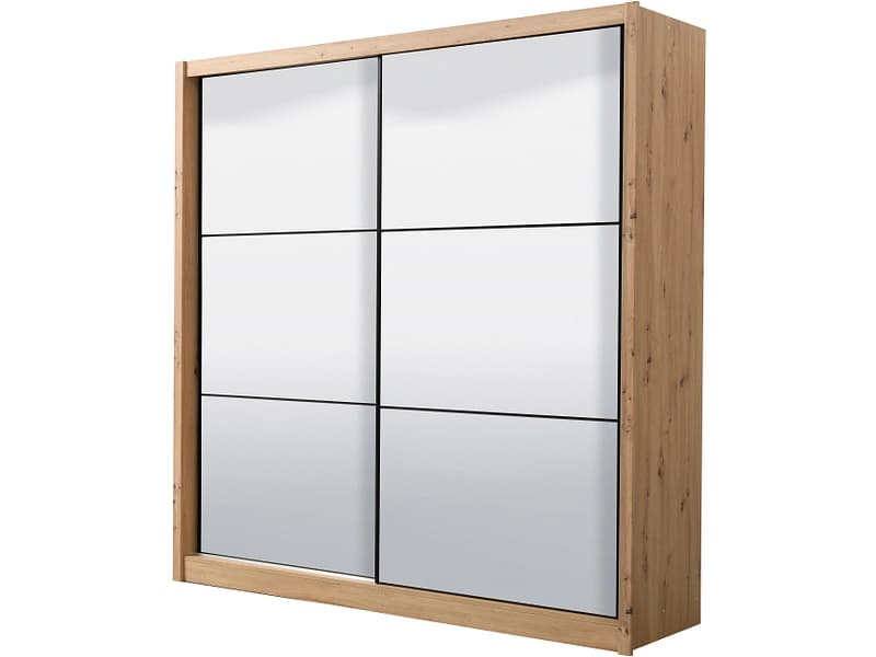 Schwebetürenschrank NAVARA artisan eiche 2 Türen