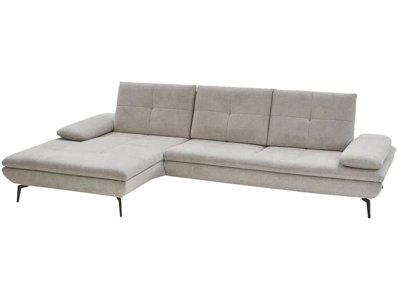 Ecksofa LUCCA Stoff grau