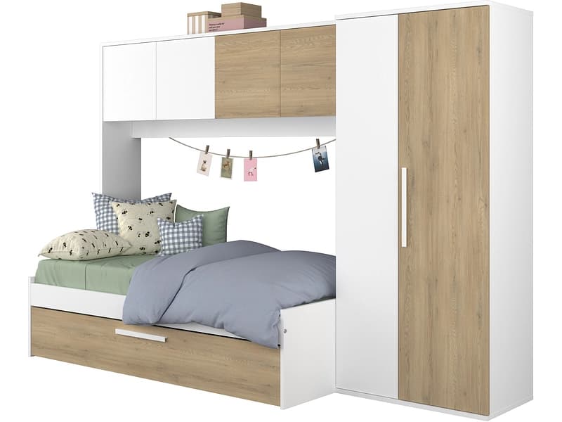 Bett wandelbar ELIO 90x200cm weiss
