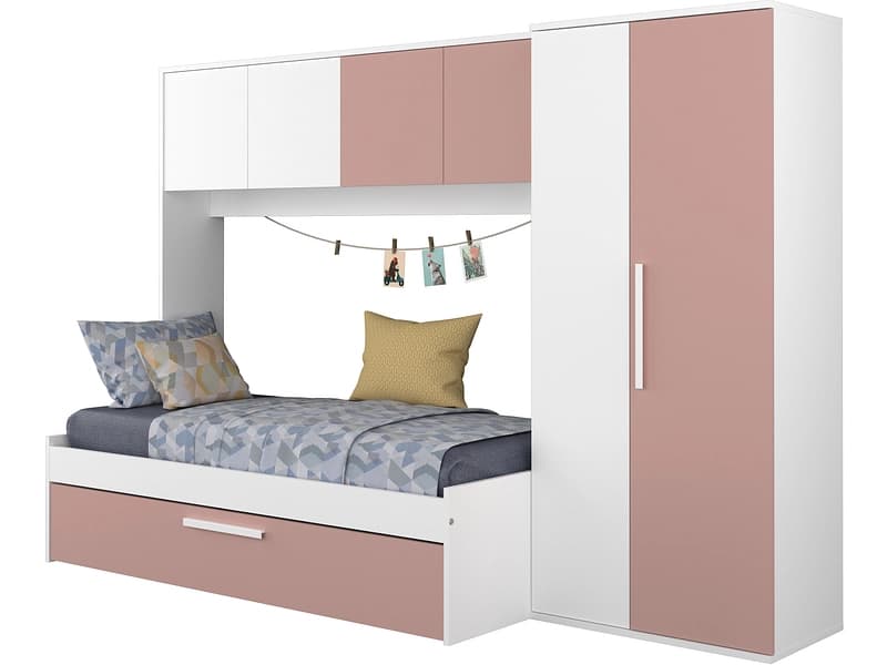Bett wandelbar ELIO 90x200cm weiss