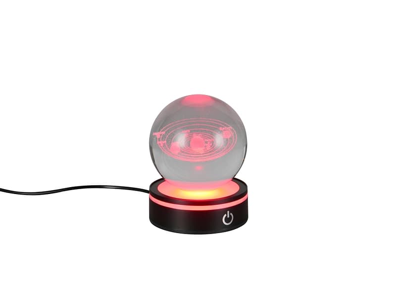Tischlampe LED ROSEBUD 10cm 0.2W schwarz