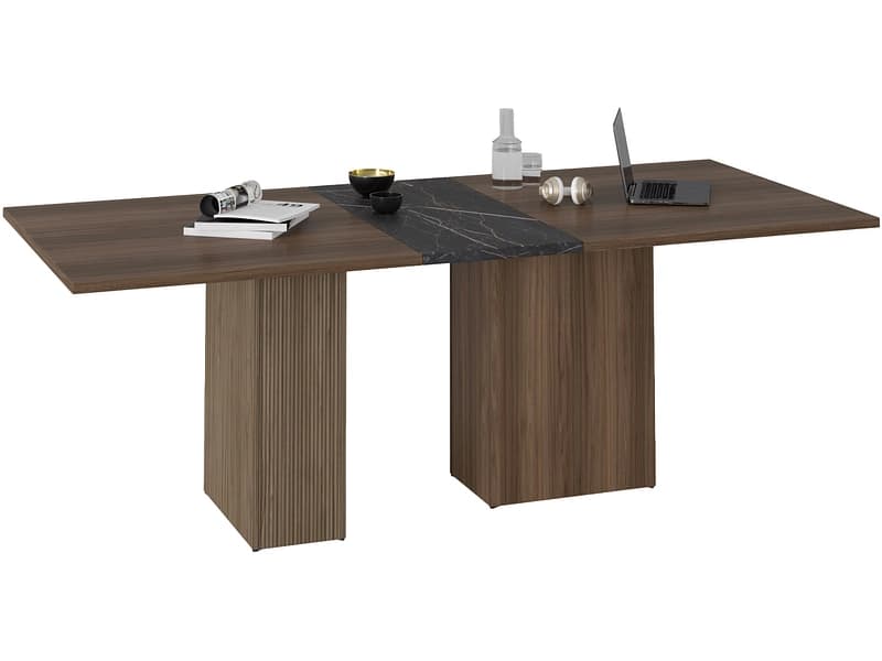 CIANN Tisch ausziehbar LISON 180-225x90x76cm nussbaum