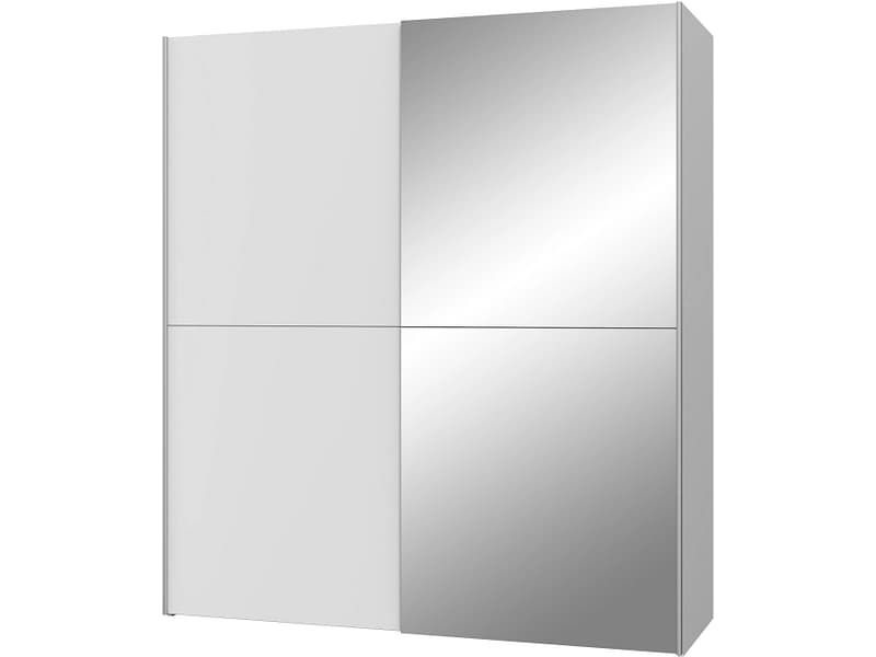 Schwebetürenschrank GENEVE weiss 2 Türen