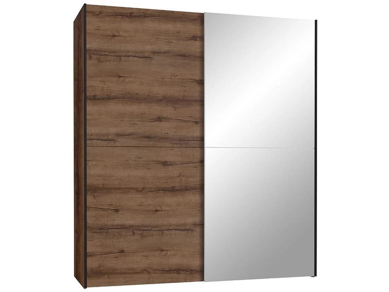 Schwebetürenschrank GENEVE nussbaum 2 Türen