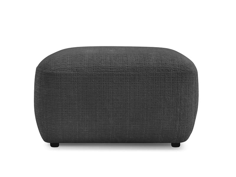 Sitzsack BOBOCHIC DENISE 65x75x42cm stoff mit textur schwarz