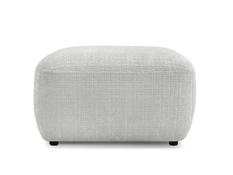 Sitzsack BOBOCHIC DENISE 65x75x42cm stoff mit textur hellgrau