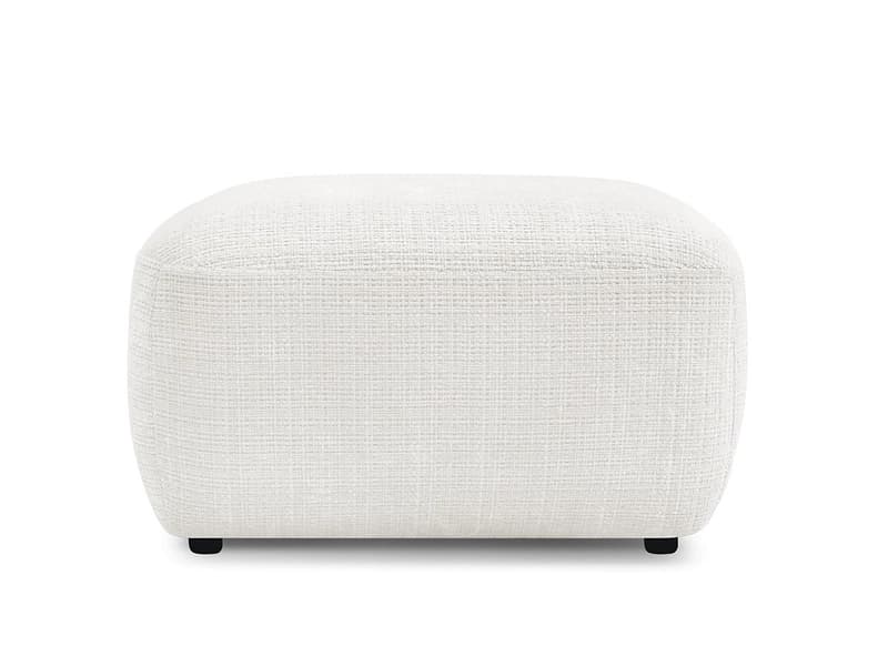 Sitzsack BOBOCHIC DENISE 65x75x42cm stoff mit textur weiss