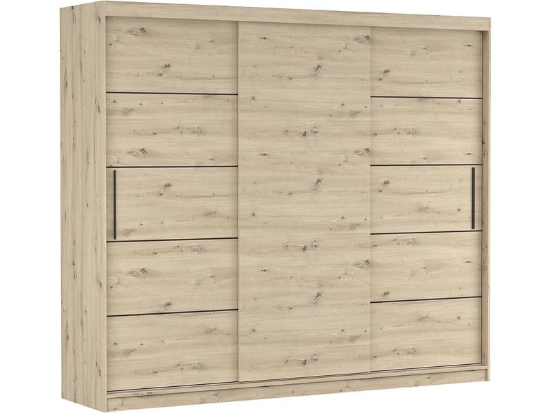 Schwebetürenschrank AVILA artisan eiche 3 Türen