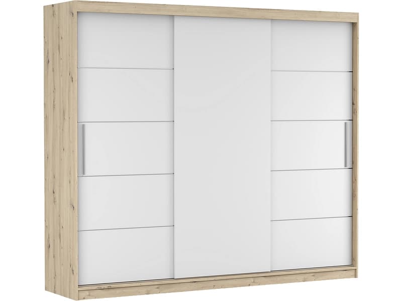 Schwebetürenschrank AVILA artisan eiche 3 Türen