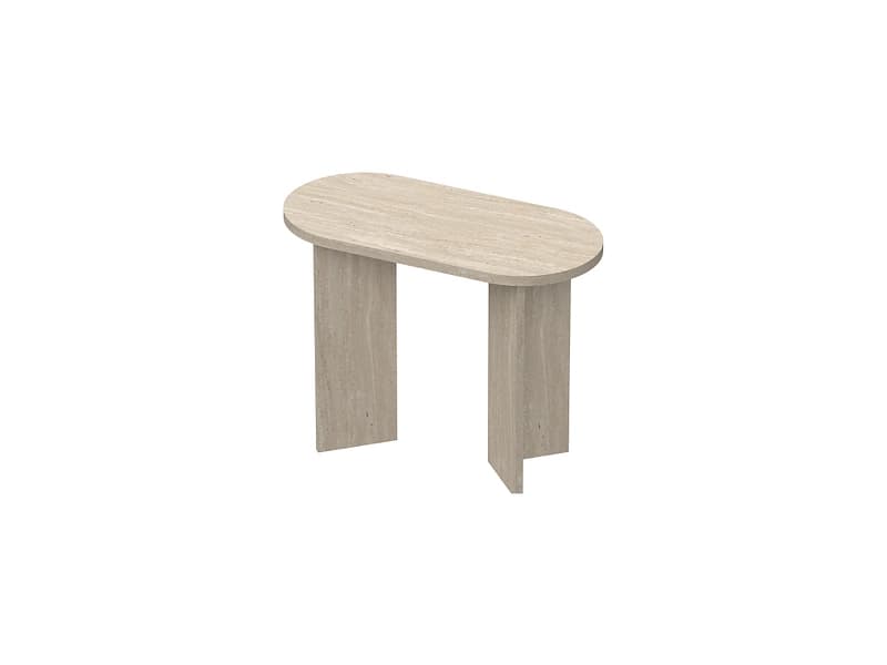 Couchtish TIVOLI 33x70x52cm kieselfarben