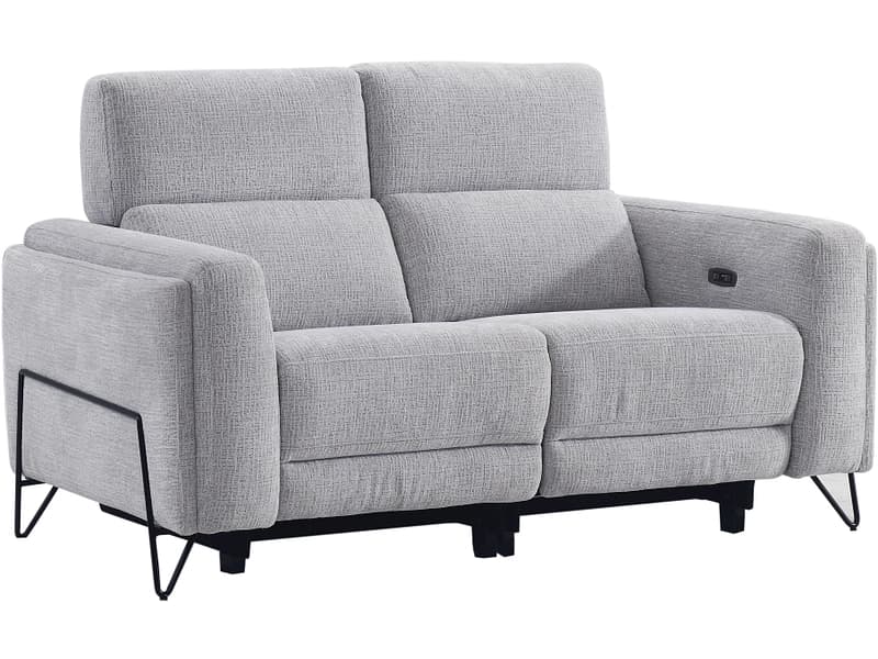 3er Sofa ROSY Polyester grau