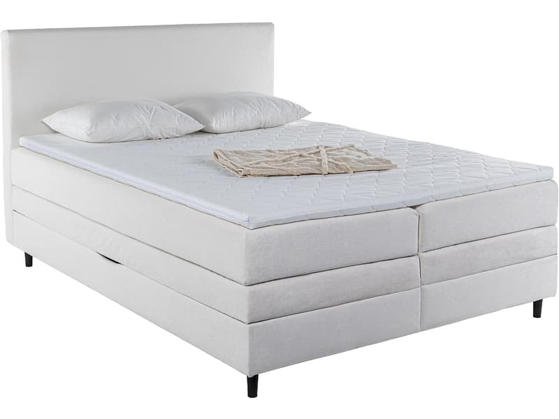 Boxspringbett ASTERIA beige 160x200cm fest