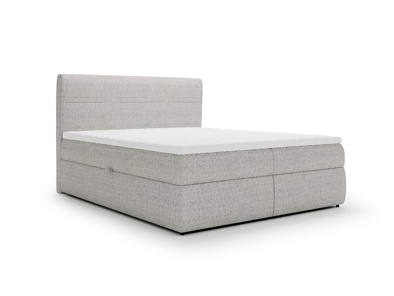 Boxspringbett SAGA weiss 160x200cm halbfest
