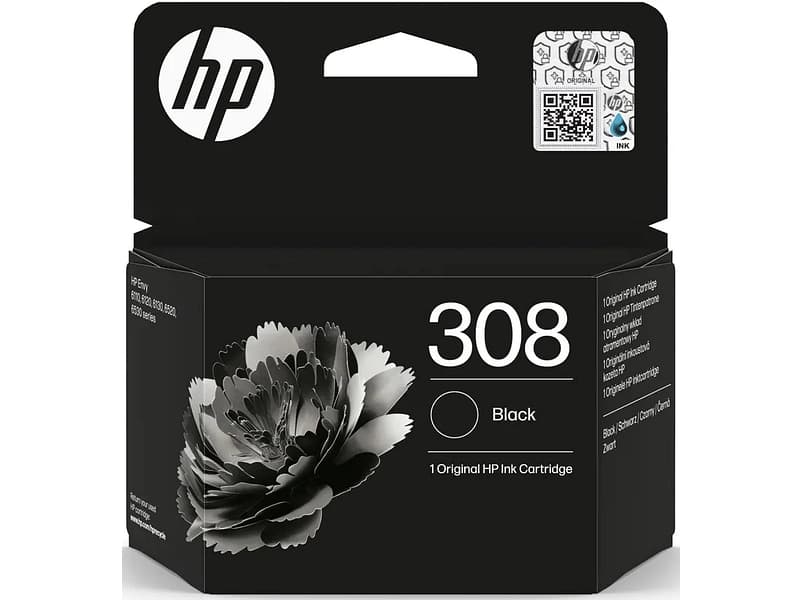 HP Druckerpatronen Schwarz 308 Schwarz schwarz