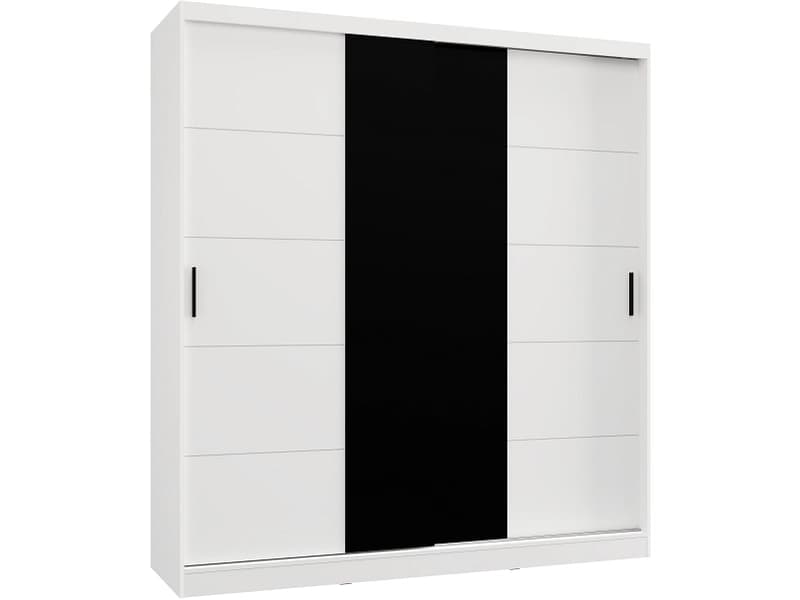Schwebetürenschrank KINGSTON weiss 2 Türen