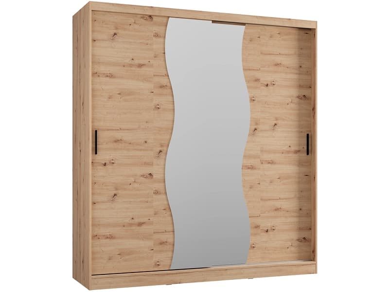 Schwebetürenschrank MILTON artisan eiche 2 Türen