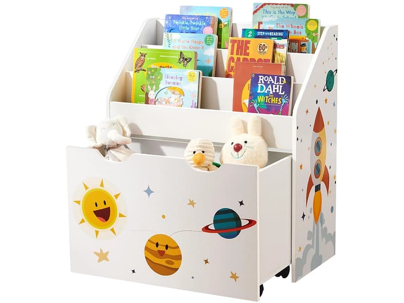 Spielzeugregal SONGMICS Spanplatte weiss