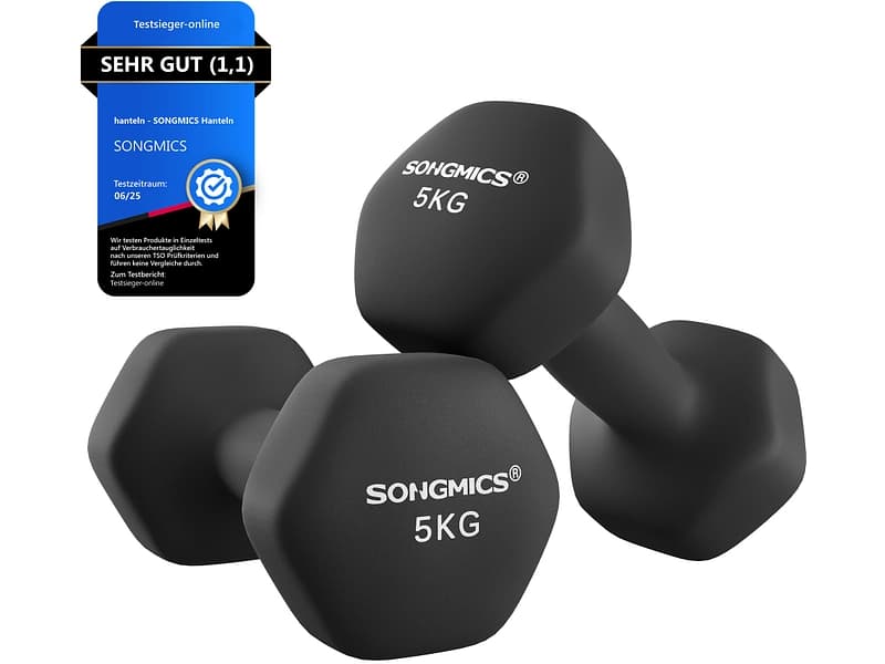 SONGMICS 2er Hantel-Set 5 Kg