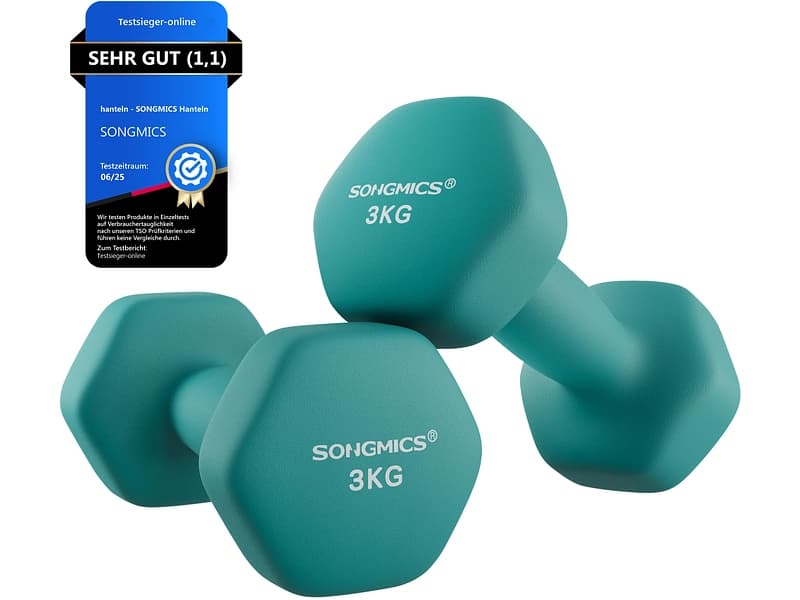 SONGMICS 2er Hantel-Set 3 Kg