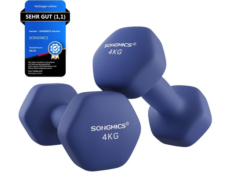 SONGMICS 2er Hantel-Set 4 Kg