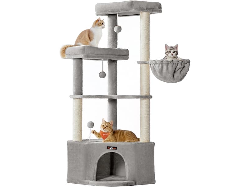 Katzenbaum FEANDREA Spanplatte grau