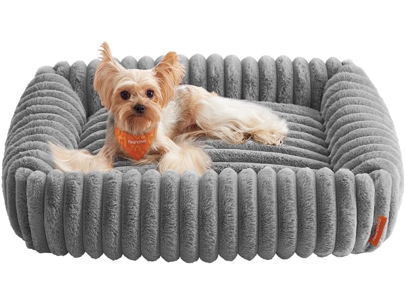 Hundekorb FEANDREA Schaum grau