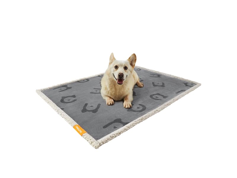 Hundedecke FEANDREA Stoff grau