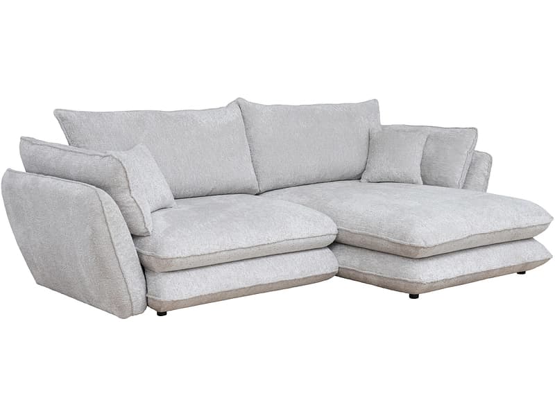 Ecksofa PLAY Stoff hellgrau