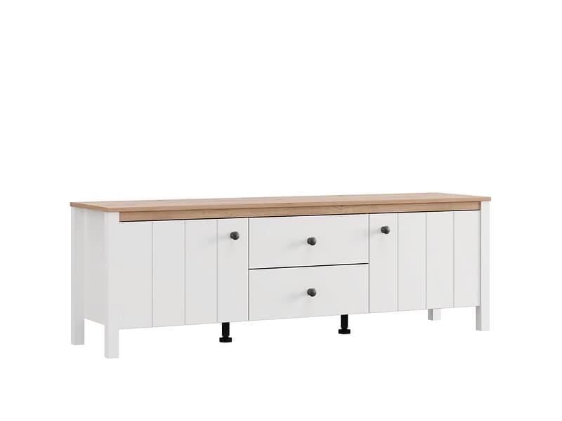 TV-Möbel BEDFORD 162.5cm weiss
