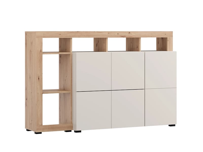 Sideboard ARGYLL 1 Tür 2 Schubladen 39.5x154x99.5cm kaschmir melamin