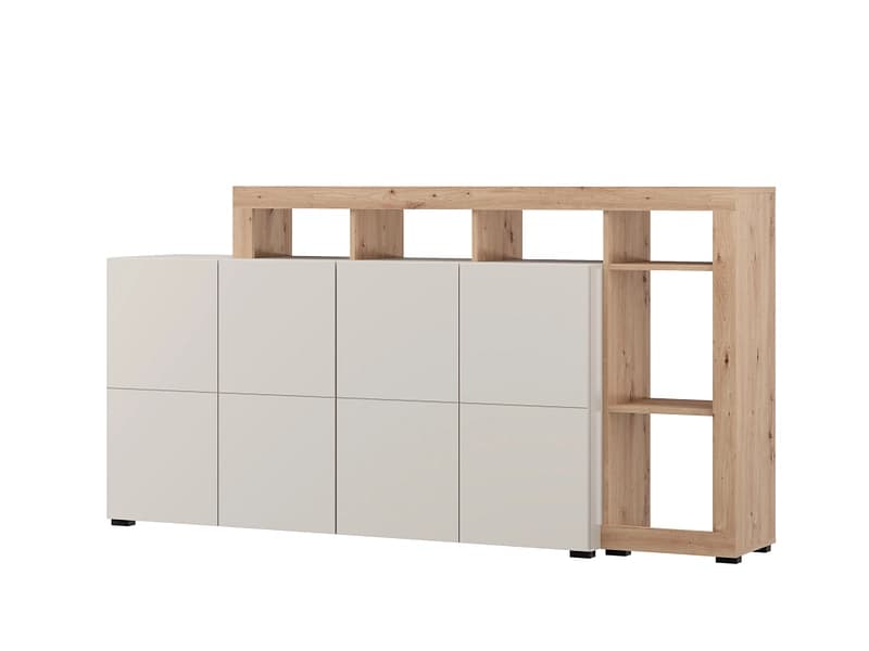 Sideboard ARGYLL 4 Türen 39.5x192.5x99.5cm kaschmir melamin