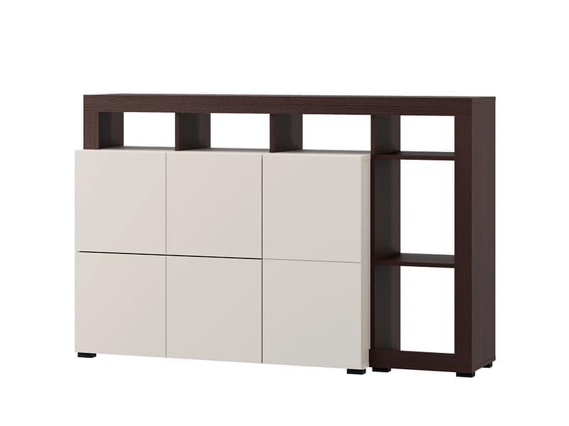 Sideboard ARGYLL 1 Tür 2 Schubladen 39.5x154x99.5cm kaschmir melamin