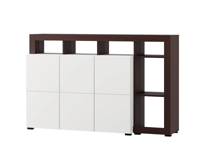Sideboard ARGYLL 3 Türen 39.5x154x99.5cm weiss melamin
