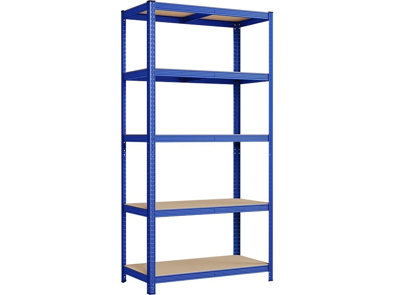 SONGMICS Schwerlastregal SMART 100x50x200cm edelstahl edelstahl / melamin