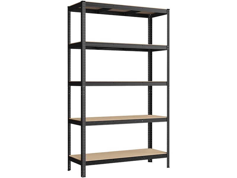 SONGMICS Schwerlastregal SMART 120x60x200cm edelstahl edelstahl / melamin