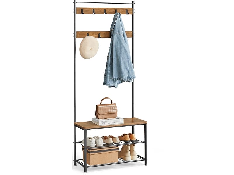 Garderobe SONGMICS HOLD 70x32x177cm vintage braun