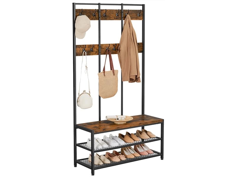 Garderobe SONGMICS HOLD 100x40x184cm vintage braun