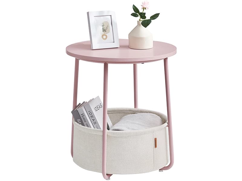 SONGMICS Couchtish SADY 45x45x50cm pink