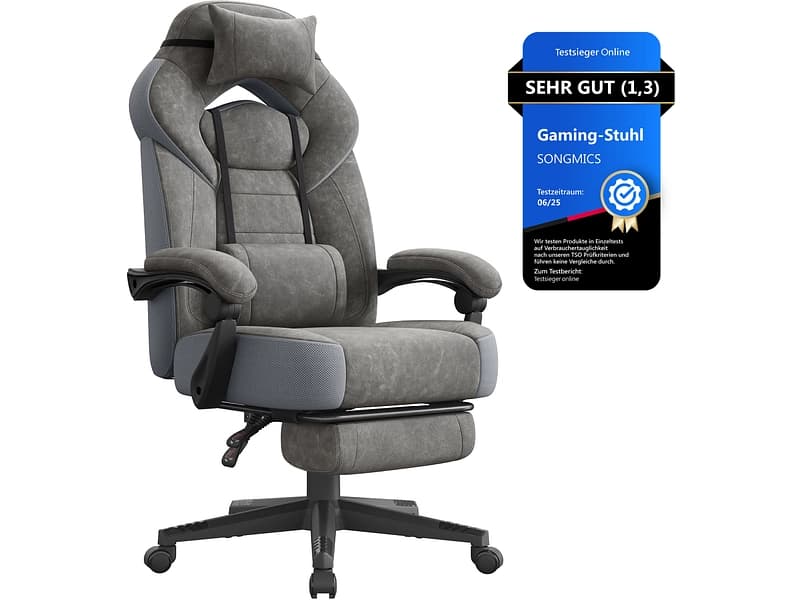 Gaming Sessel SONGMICS OFFICE Edelstahl