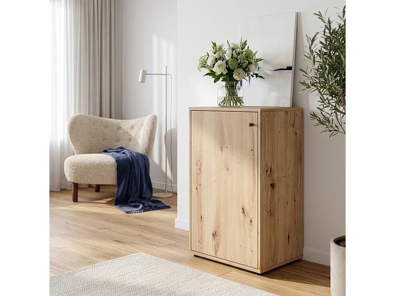 Kommode TEMPRA 2 1 Tür 34.8x54x85.5cm artisan eiche dekor