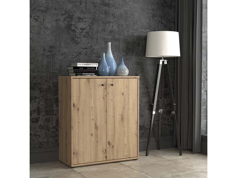 Kommode TEMPRA 2 2 Türen 34.8x73.7x85.5cm artisan eiche dekor