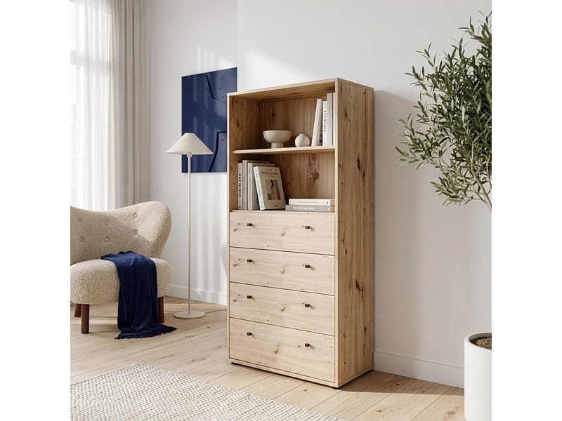 Bibliothek TEMPRA 2 73.7x34.8x149.5cm spanplatte