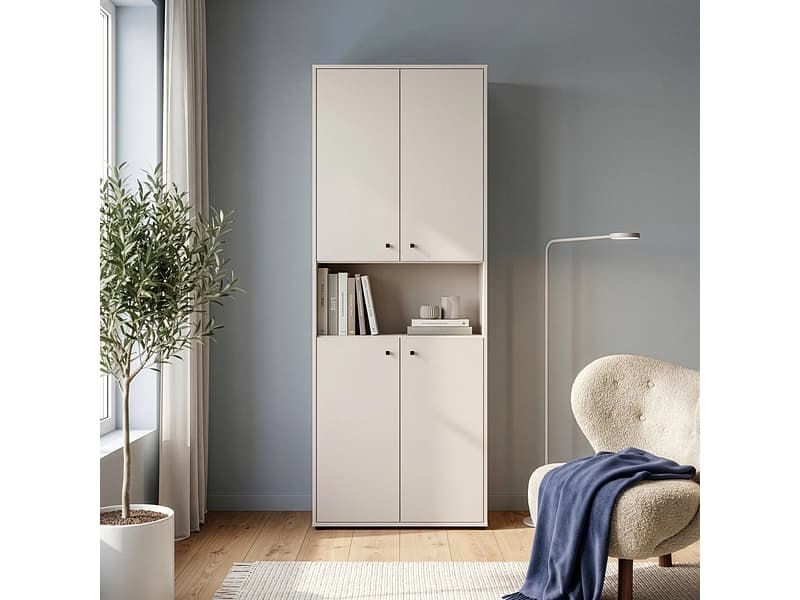 Bibliothek TEMPRA 2 73.7x34.8x197.5cm spanplatte
